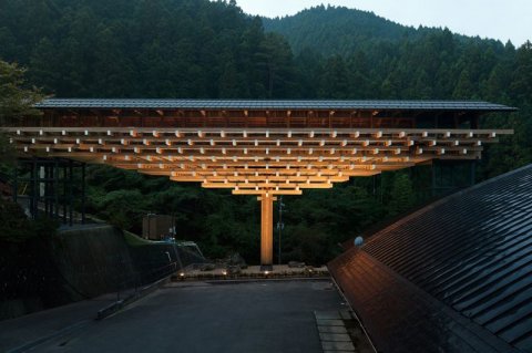 ԭľŲ yusuhara wooden bridge museum by Ὠ